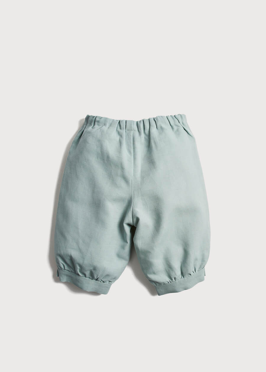 Teal Linen Pageboy Knickerbockers (12mths-10yrs) Trousers from Pepa London US