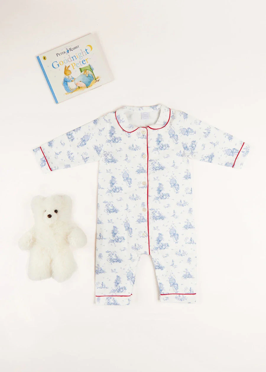 The Audrey All-In-One Pyjama Baby Girl Look Look  from Pepa London US