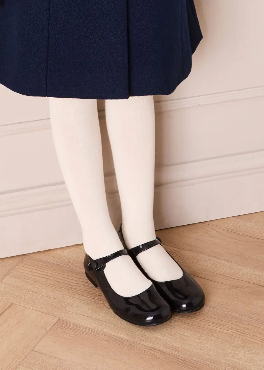 Patent Leather Mary Jane Shoes in Navy (25-34EU) Shoes from Pepa London US