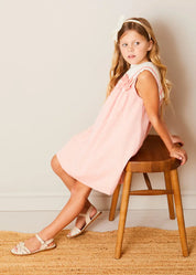 The Peach Trapeze Dress Girl Look Look from Pepa London US