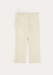 Plain Pocket Detail Trousers in White (4-10yrs) TROUSERS from Pepa London US