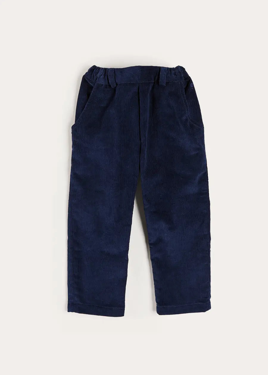 Corduroy Chino Trousers in Navy (18mths-5yrs) Trousers from Pepa London US