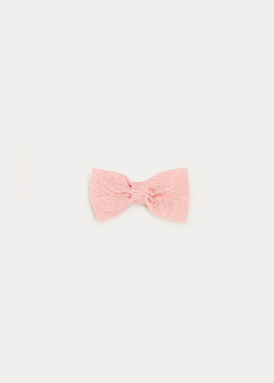 Tulle Small Bow Clip In Rose Pink HAIR ACCESSORIES from Pepa London US