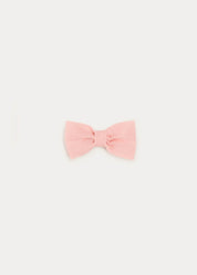 Tulle Small Bow Clip In Rose Pink HAIR ACCESSORIES  from Pepa London US