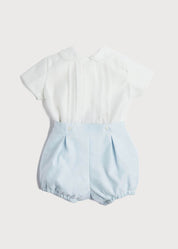 Peter Pan Collar Two Piece Set in Pale Blue (3mths-4yrs) Sets from Pepa London US