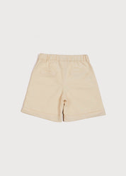 Faux Pocket Elasticated Waist Shorts in Ivory (12mths-4yrs) Shorts from Pepa London US