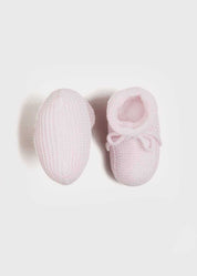 Knitted Booties in Pink Shoes from Pepa London US