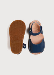 Open Toe Leather Sandals in Blue (17-30EU) Shoes from Pepa London US