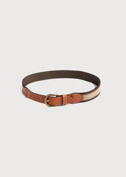 Brown Striped Belt Belts & Braces from Pepa London US