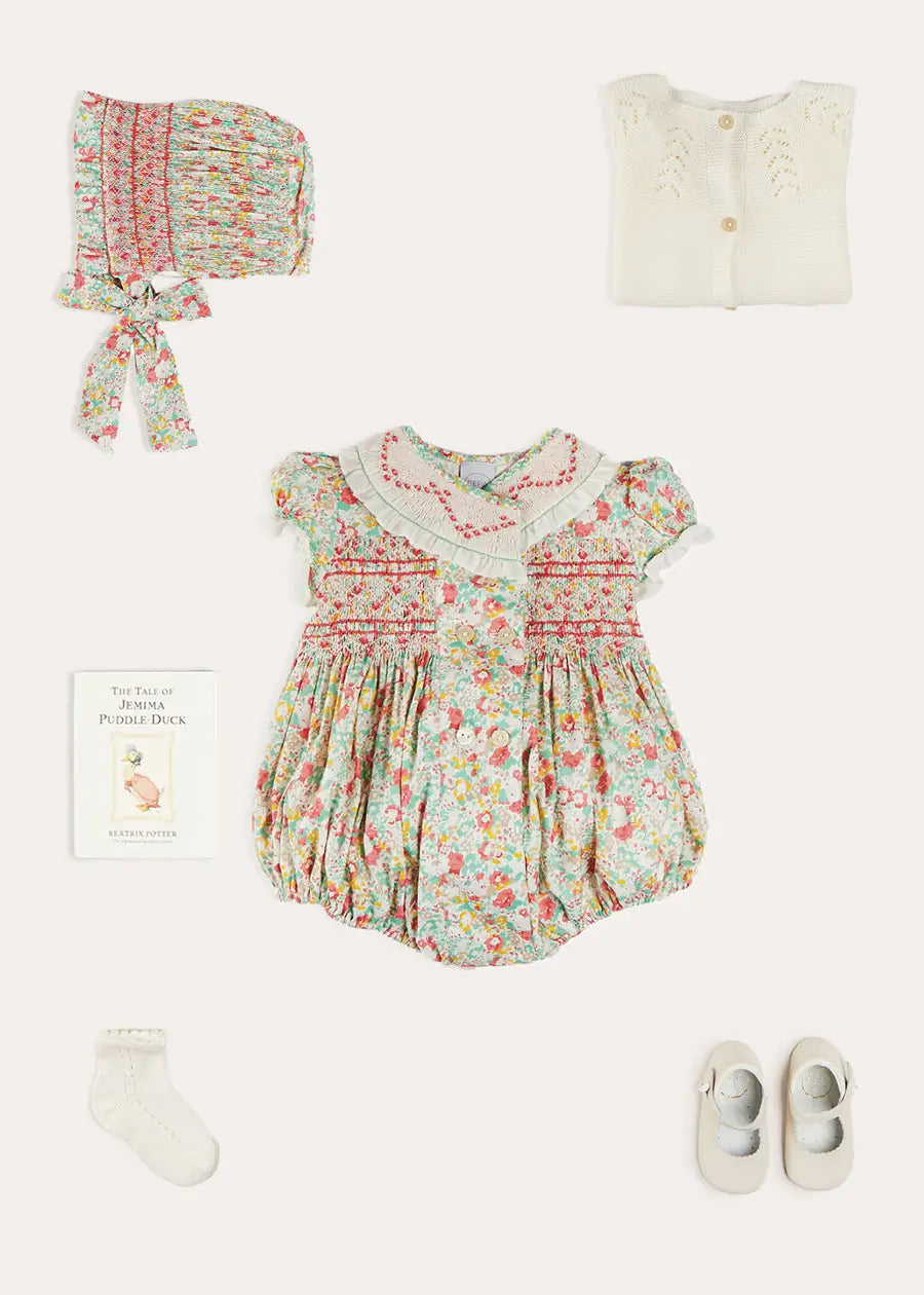 The Clementine Romper Baby Girl Look Look from Pepa London US