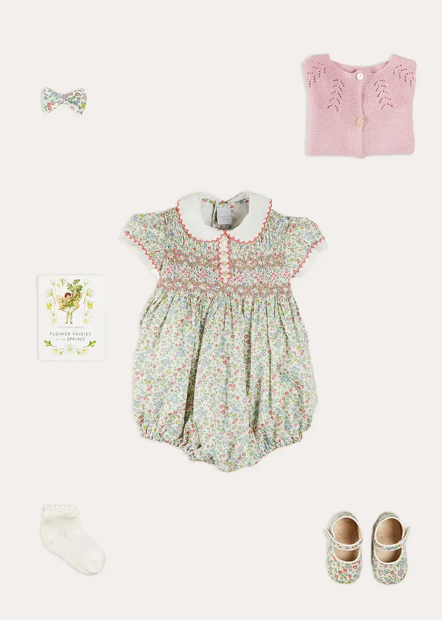 The Cordelia Romper Baby Girl Look Look from Pepa London US