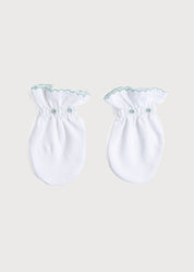 Green Hand Smocked Mittens Accessories  from Pepa London US