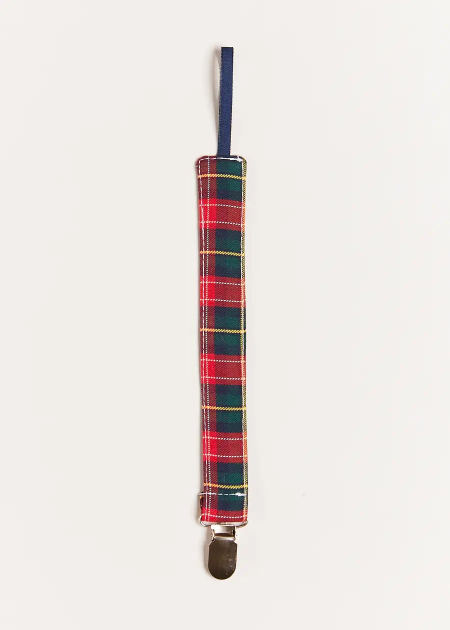 Belgravia Tartan Dummy Clip in Red Accessories from Pepa London US