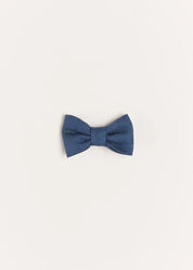 Plain Small Bow Clip in Royal Blue Hair Accessories from Pepa London US