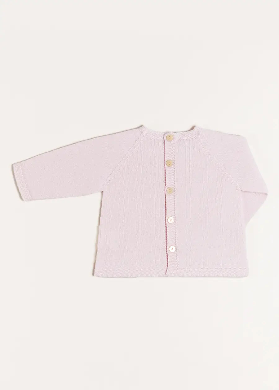 Openwork Detail Jumper in Pink (1-9mths) Knitwear from Pepa London US