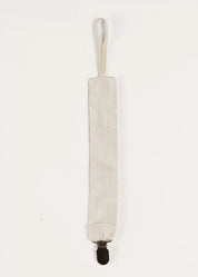 Waterford Striped Dummy Clip in Beige ACCESSORIES from Pepa London US
