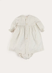 Betsy Floral Lace Detail Dress in Blue (1mth-12mths) Dresses from Pepa London