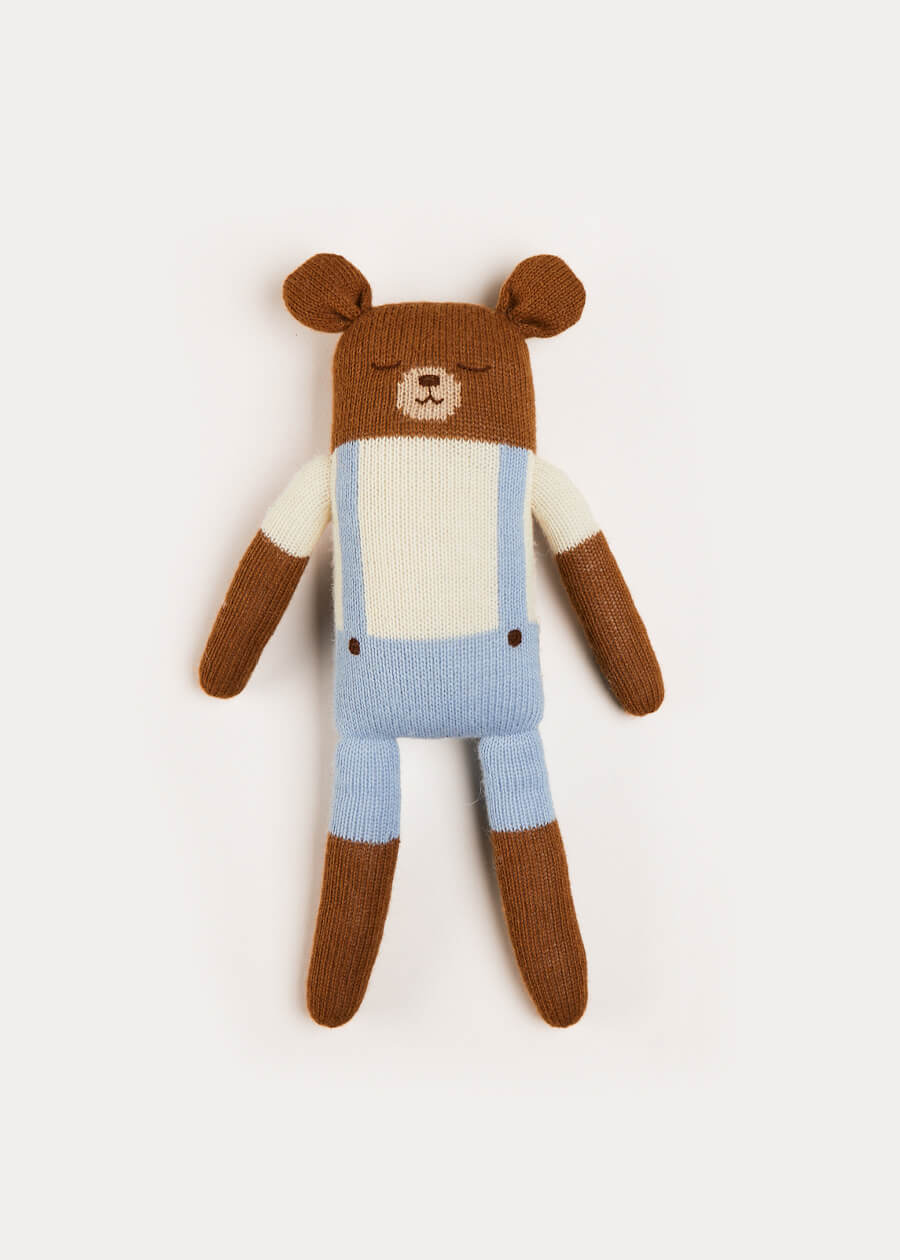 Knitted Bear Toy in Brown Toys from Pepa London US