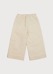 Wide Leg Front Button Trousers in Beige (2-10yrs) Trousers from Pepa London US