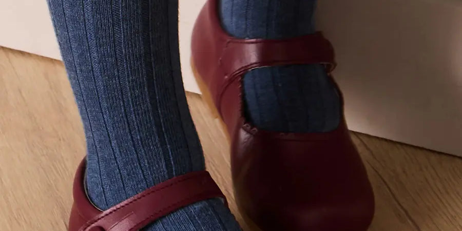 Mary Jane Baby Shoes in Burgundy (20-24EU) Shoes from Pepa London US