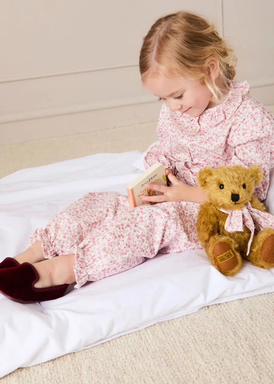Jane Floral Pyjamas in Pink (18mths-10yrs) Nightwear from Pepa London US