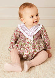 Dusky Pink Ribbed Tights (0mths-10yrs) Tights from Pepa London US