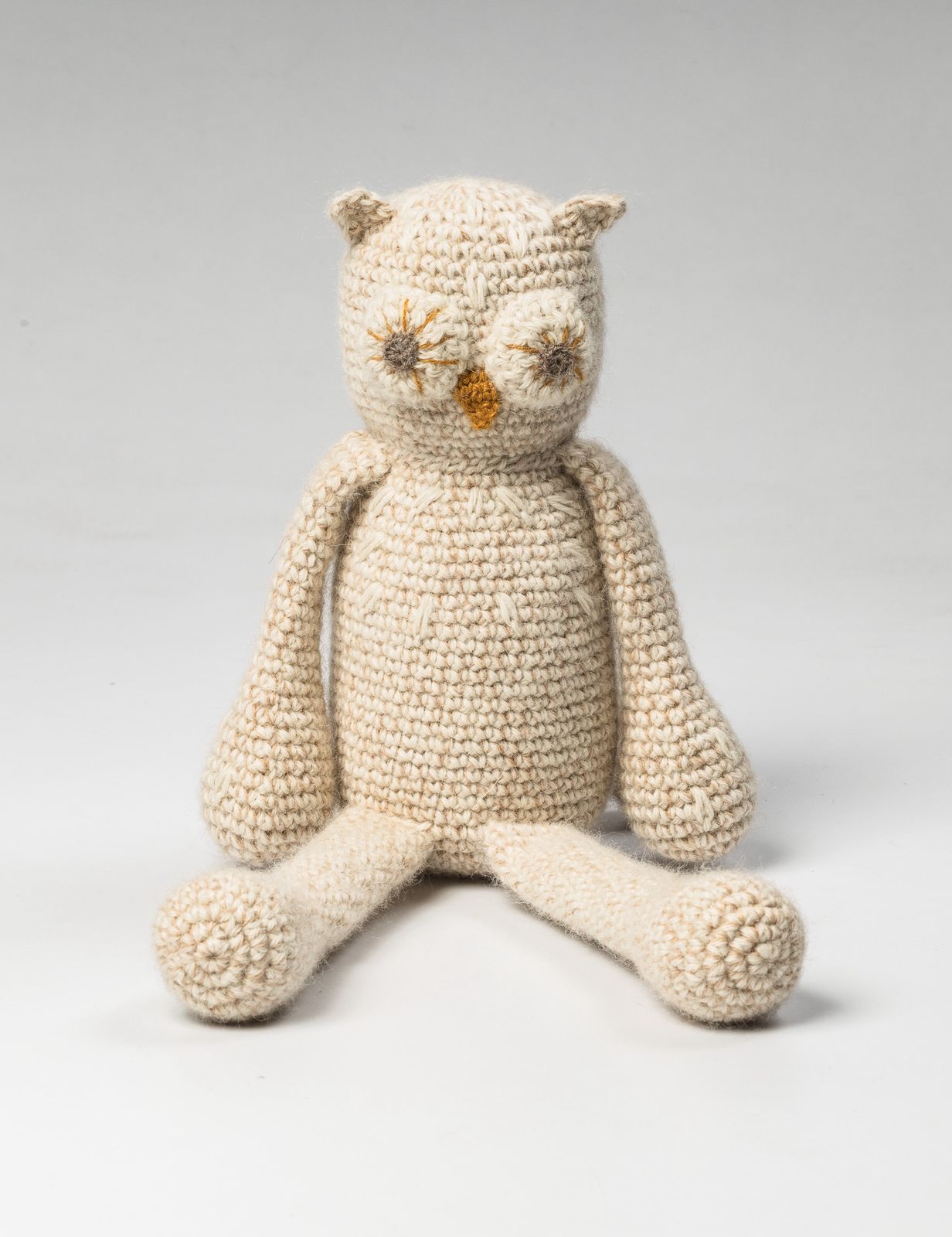 Owl Animal Toy in Beige TOYS from Pepa London US