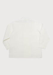 Boy's white double-breasted Mandarin collar shirt (12mths-10yrs) Shirts from Pepa London US