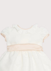 Flower Girl Ivory Dress with Pink Silk Sash (6mths-10yrs) Dresses from Pepa London US