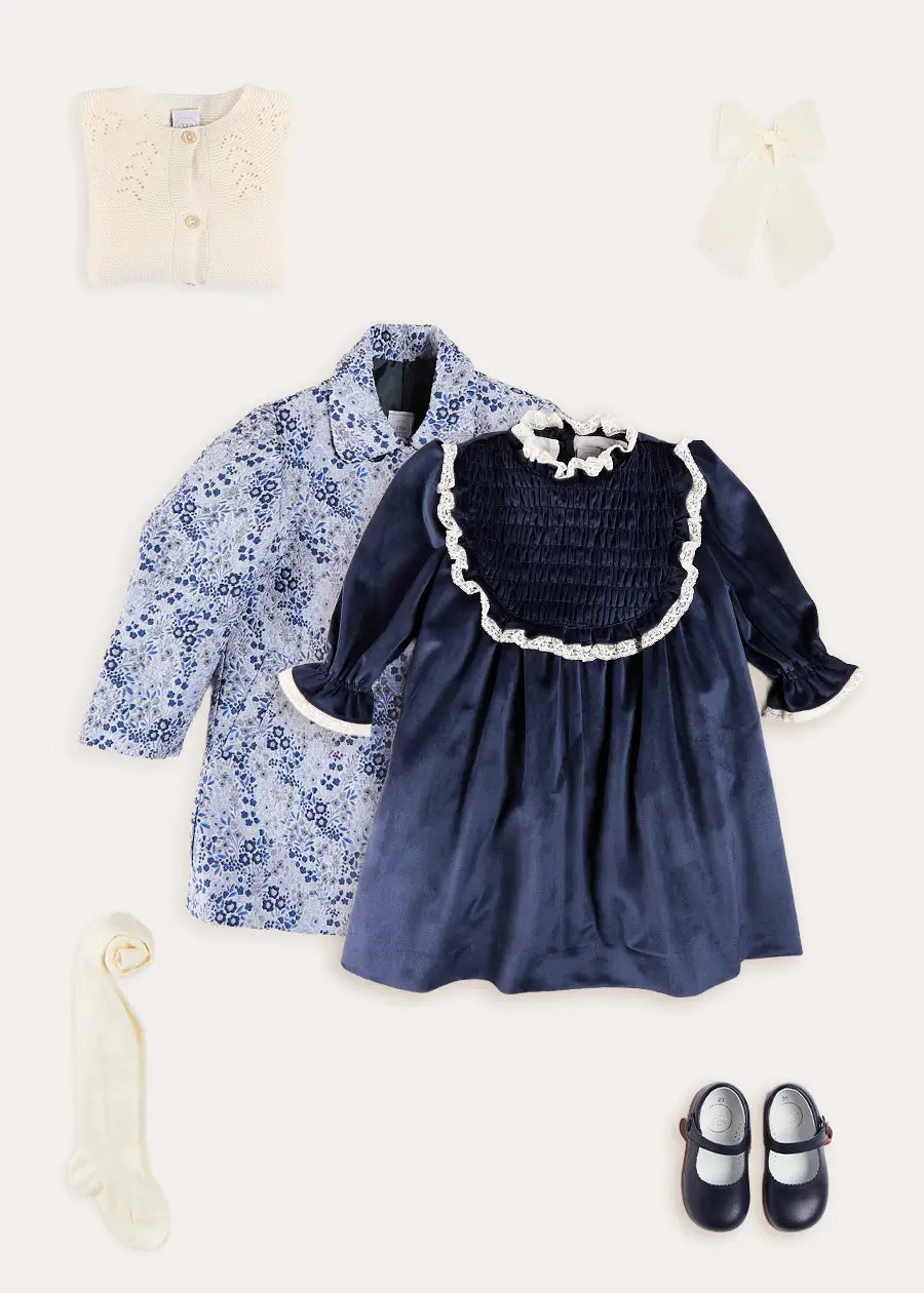 The Eleanor Floral Coat Girl's Gift Set Look from Pepa London US
