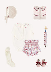 The Louisa Floral Bloomers Baby Girl Look