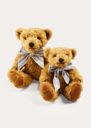 Limited Edition Merrythought & Pepa Teddy Bear With Regency Striped Bow in Blue (S-L) TOYS from Pepa London US