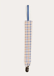 Cadogan Houndstooth Dummy Clip Dummy Clip in Camel (OS) Accessories from Pepa London US