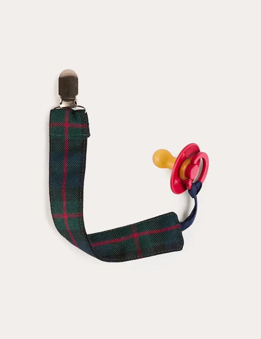 Kinnerton Tartan Dummy Clip Dummy Clip in Green (OS) Accessories from Pepa London US