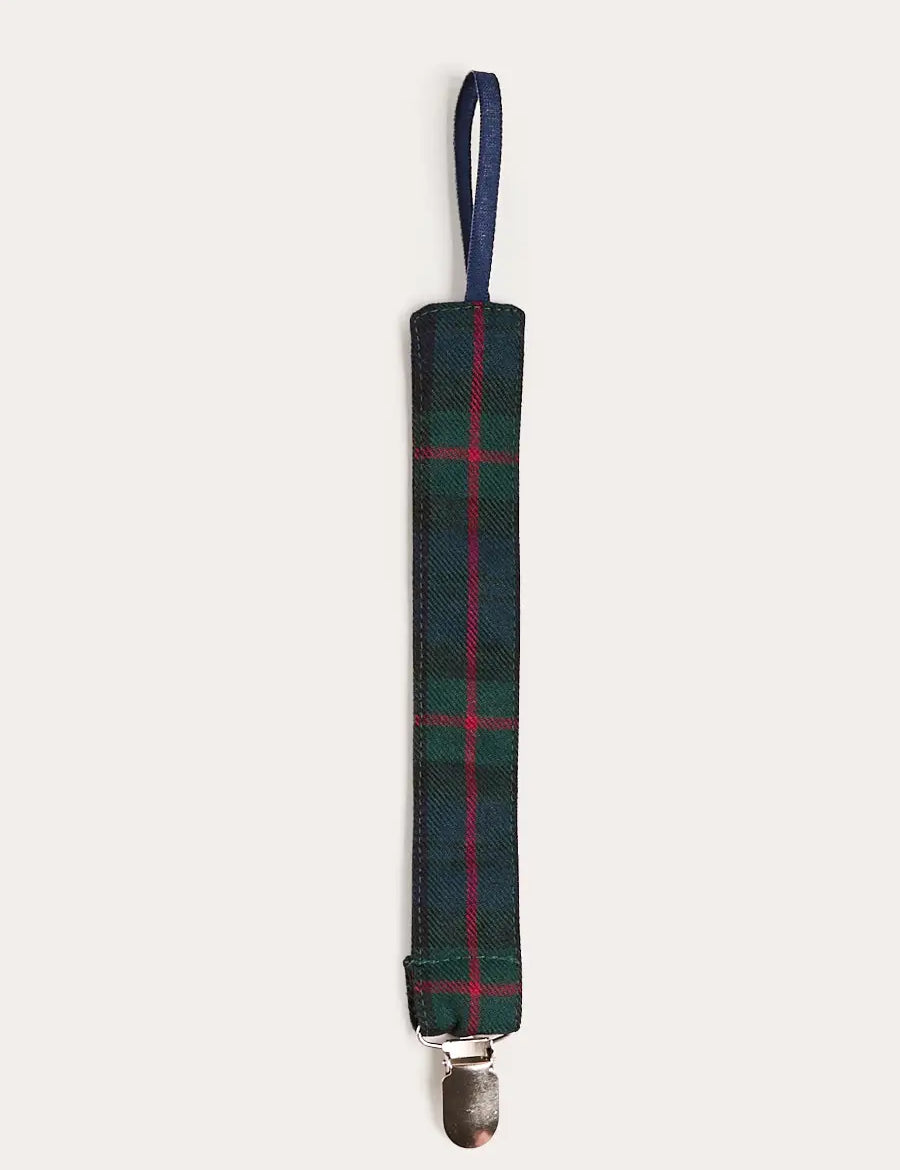 Kinnerton Tartan Dummy Clip Dummy Clip in Green (OS) Accessories from Pepa London US