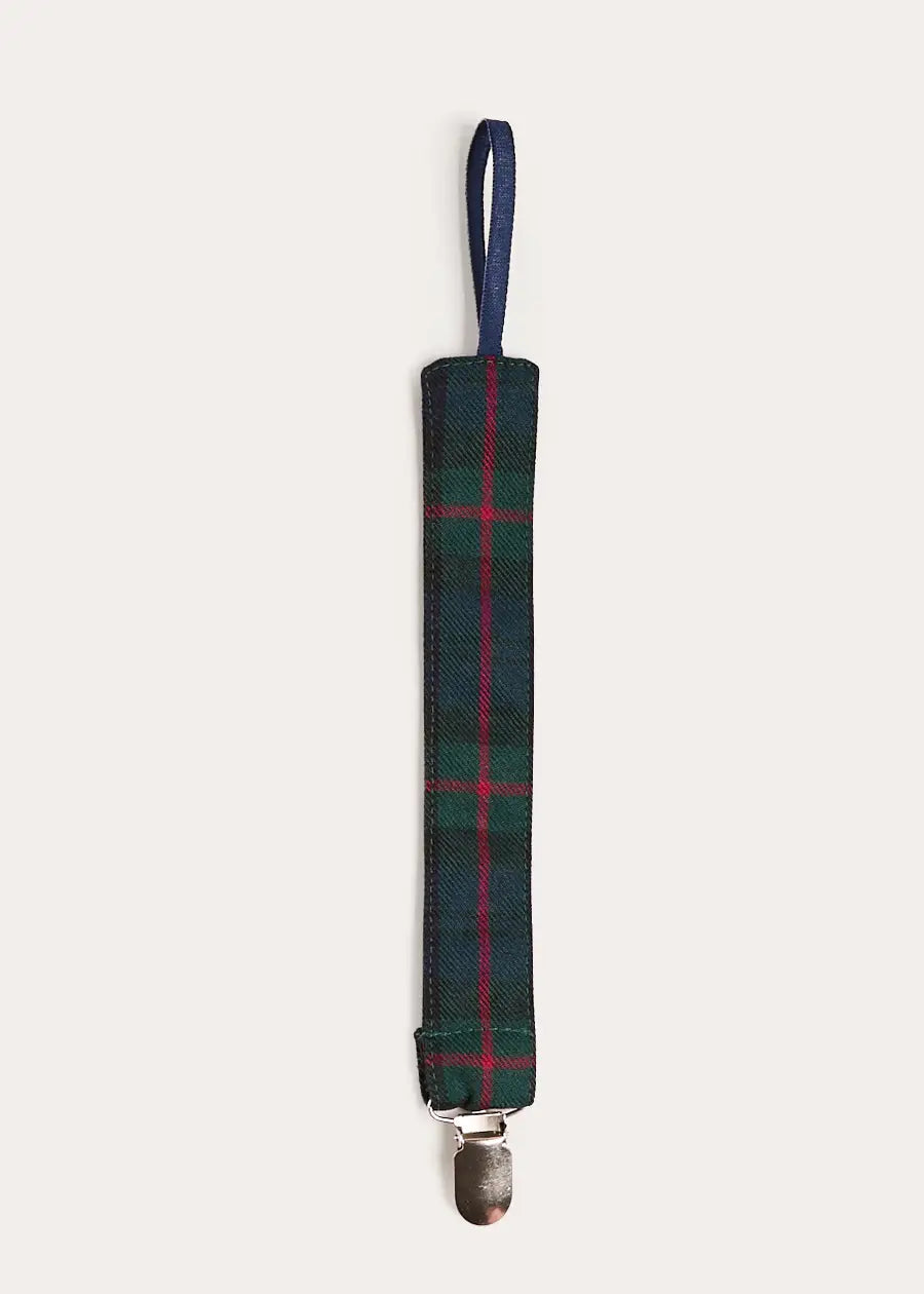 Kinnerton Tartan Dummy Clip Dummy Clip in Green (OS) Accessories from Pepa London US