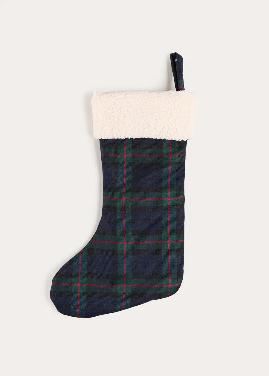 Kinnerton Tartan Christmas Stocking in Green (OS) Accessories from Pepa London US