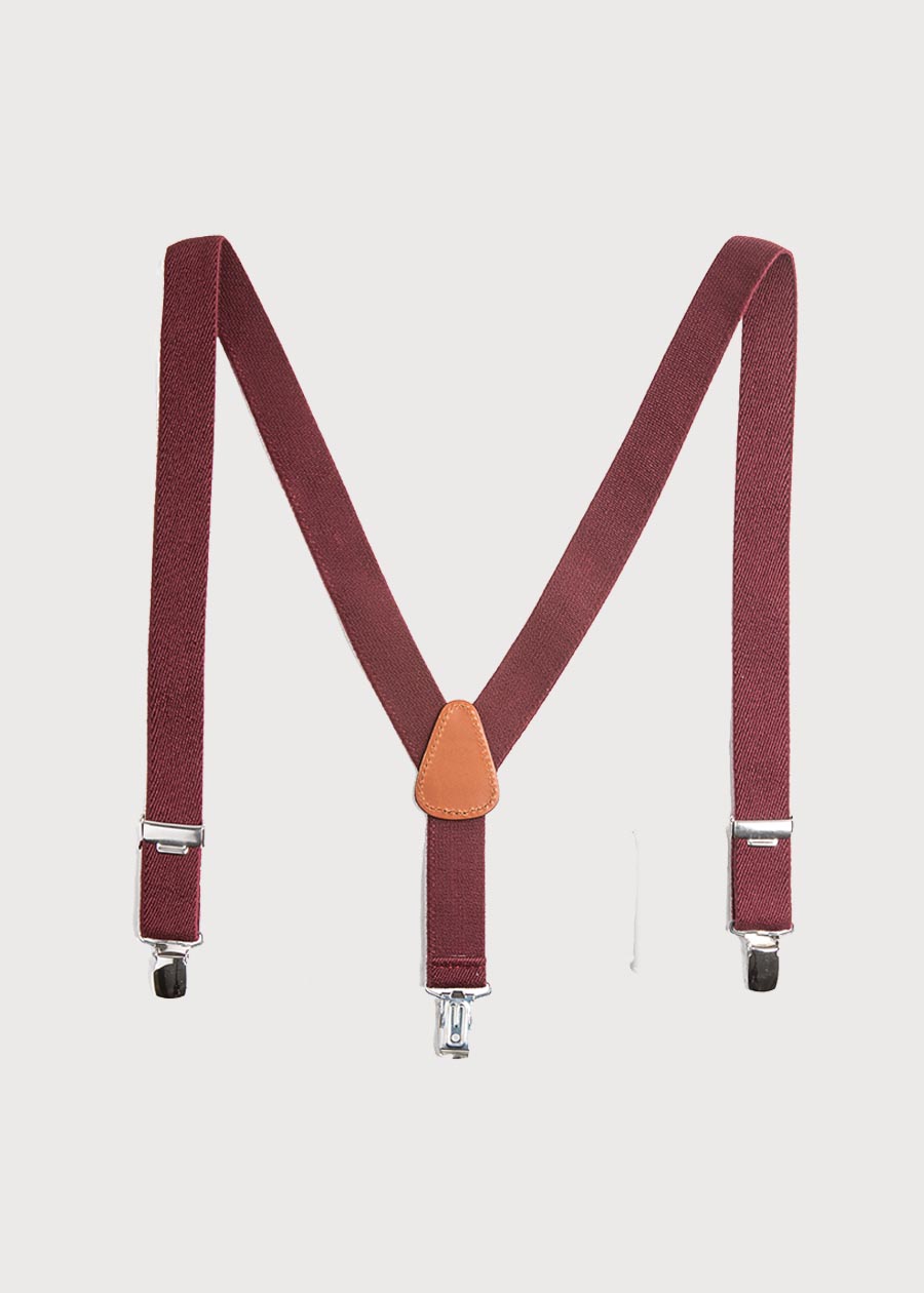 Burgundy Braces Belts & Braces  from Pepa London US