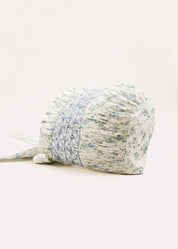 Floral Hand Smocked Bonnet in Blue Rompers  from Pepa London US