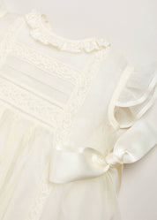 The Eden Traditional Cream Christening Gown (3mths-5yrs) DRESSES from Pepa London US
