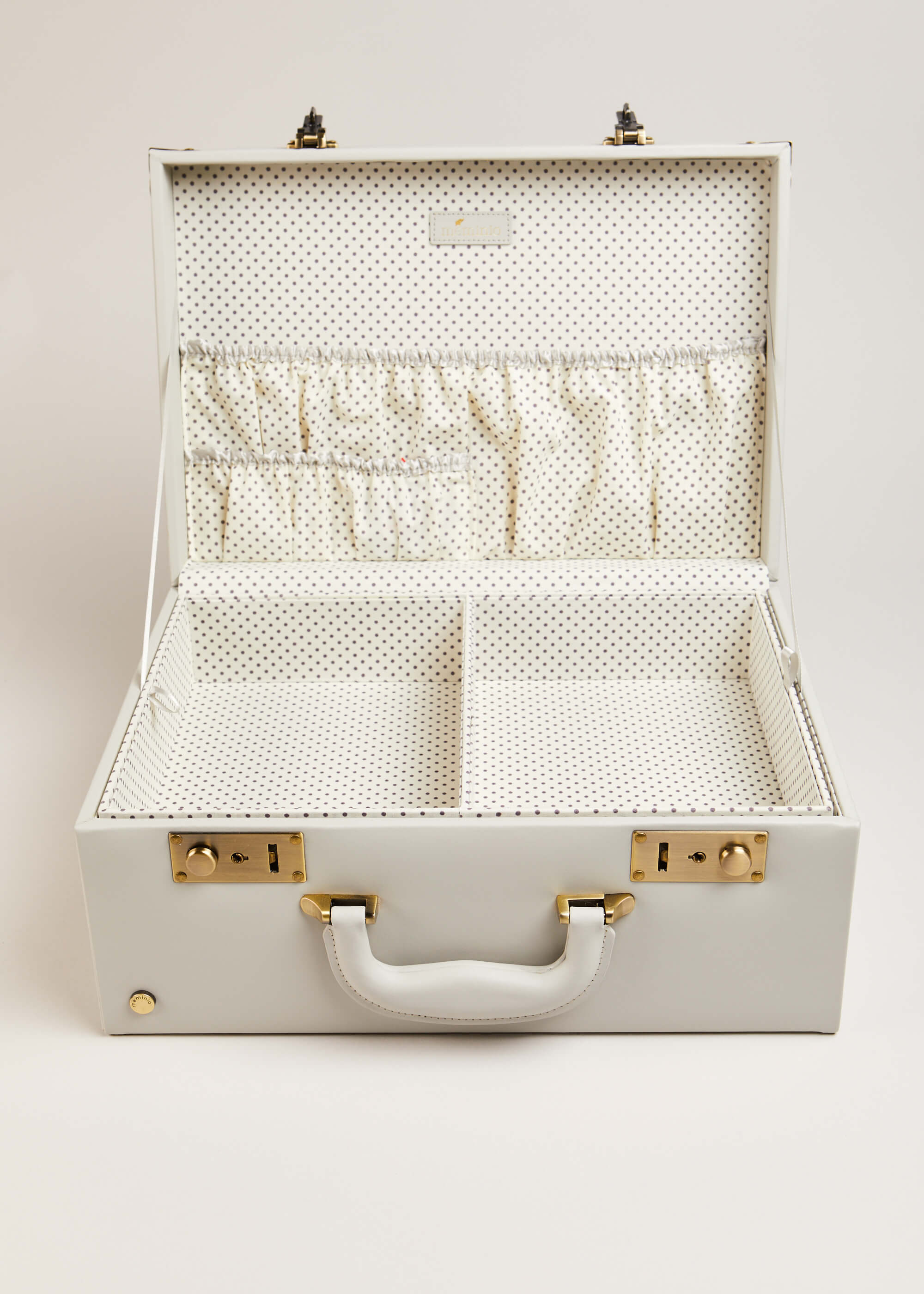 Pale Grey Leather Memory Case Toys from Pepa London US