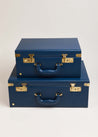 Navy Leather Memory Case Toys  from Pepa London US