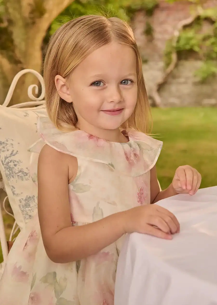 Lillie Floral Sleeveless Dress in Pink (18mths-12yrs)