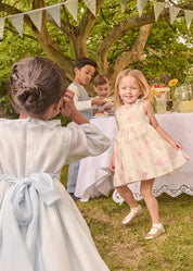 Lillie Floral Sleeveless Dress in Pink (18mths-12yrs)