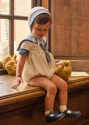 The Royal Mariner Romper in White (6mths-3yrs) Rompers from Pepa London US