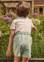 The Regency Floral Hand Smocked Two Piece Set in Green (12mths-5yrs) PRE-ORDER TWO PIECE SETS from Pepa London US