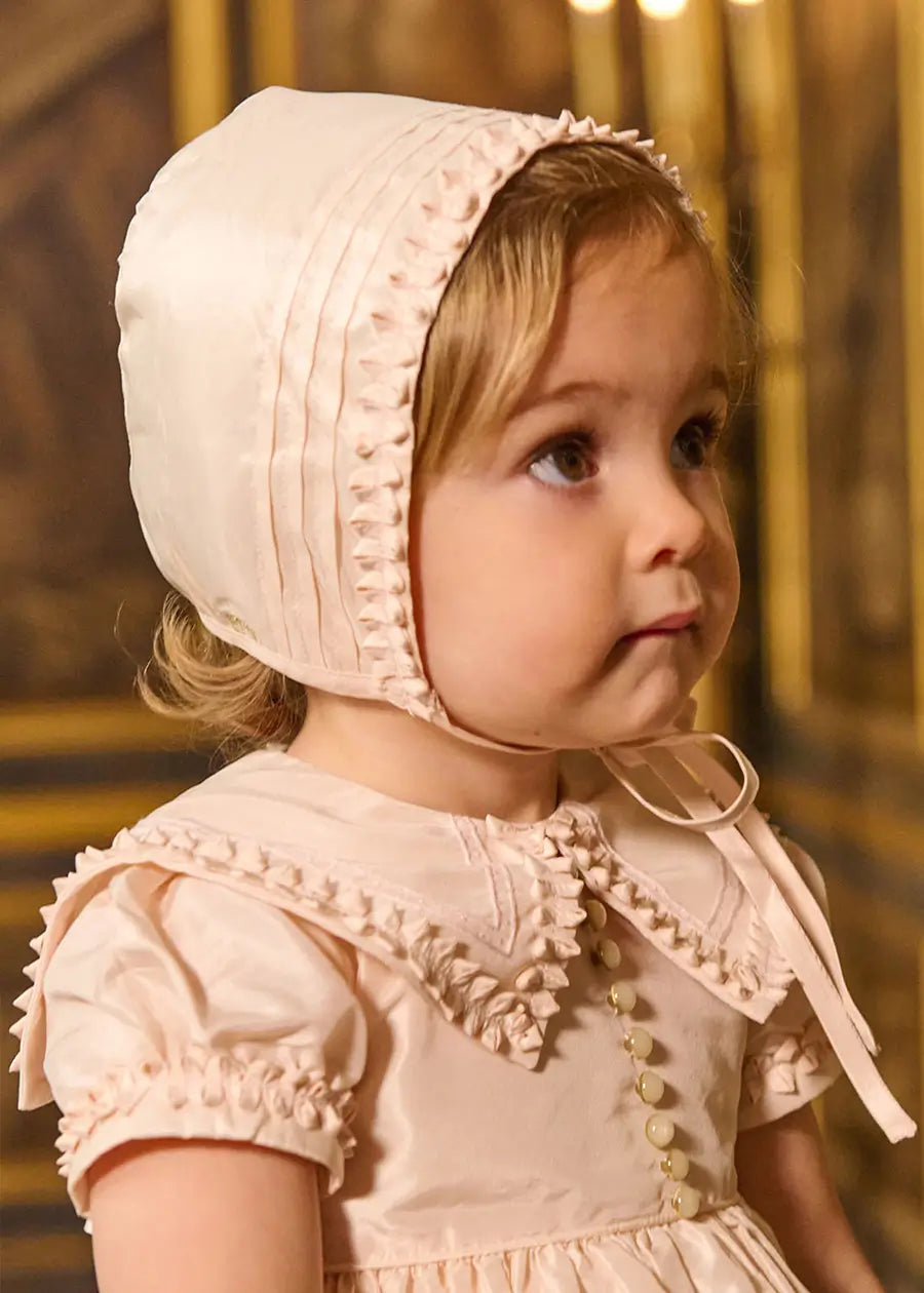 The Royal Silk Bonnet in Rose (S-M) Bonnets from Pepa London US