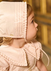 The Royal Silk Bonnet in Rose (S-M) Bonnets from Pepa London US