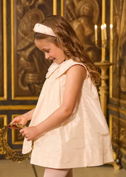 The Royal Silk & Pearl Hairband in Rose (OS) Hair Accessories from Pepa London US