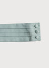 Teal Linen Pageboy Cummerbund Belts  from Pepa London US